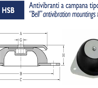 Antivibrant HSB 1364 40/64/20/M6/52/6.2/2 SH60